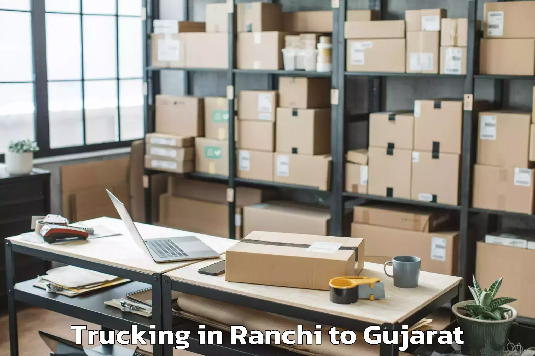 Book Ranchi to Upleta Trucking Online